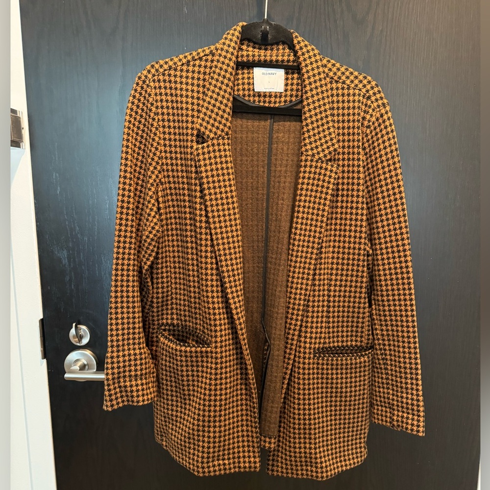 Old Navy Plaid Fall Blazer